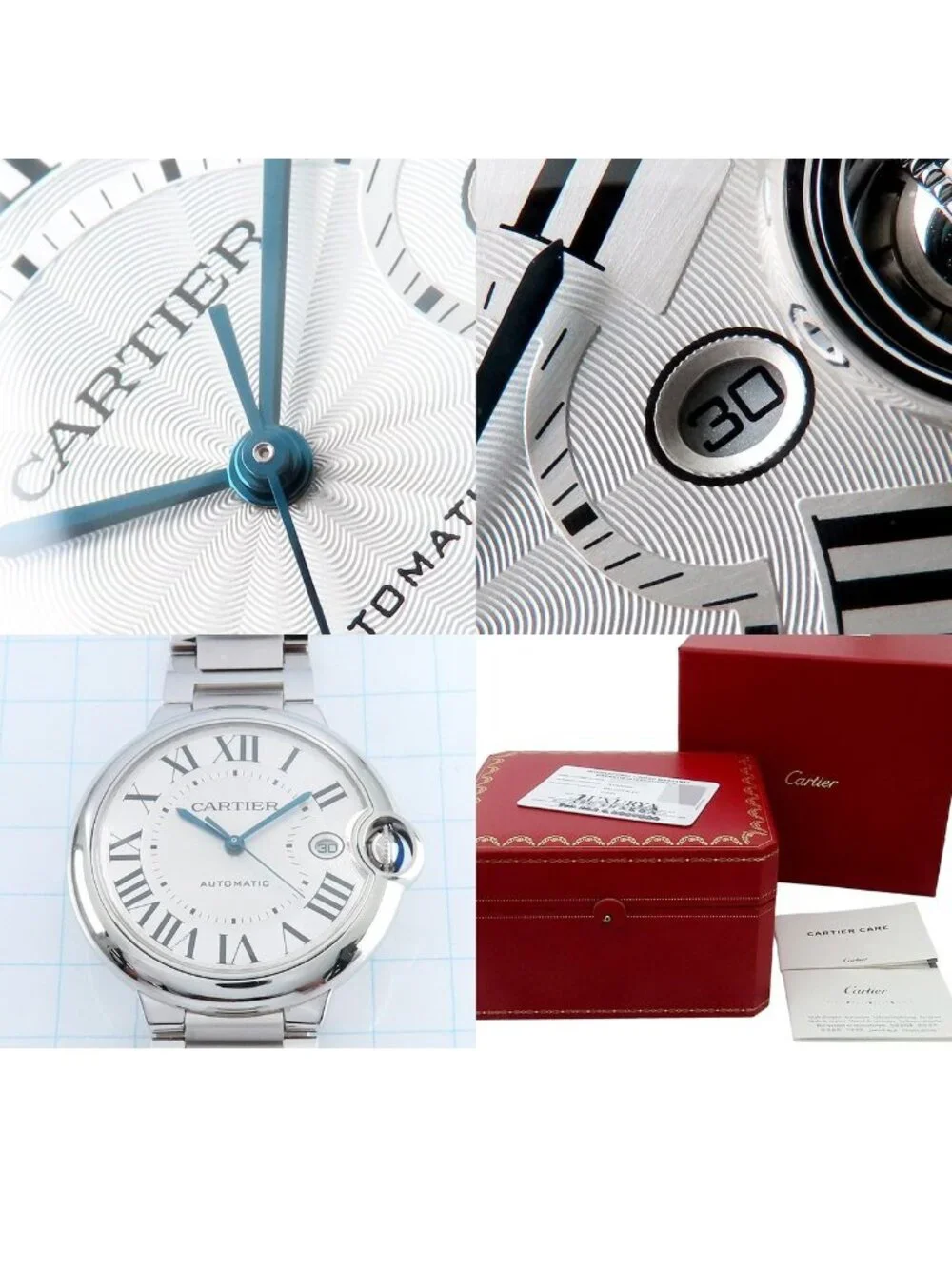Cartier Ballon Bleu Silver SS de 40 Watch Automatic